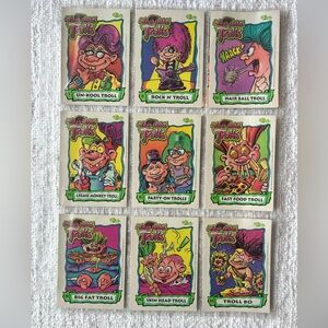 1992 Trouble Trolls Puzzle Trading Cards